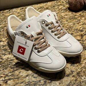 Duca Del Cosma White Golf Shoes
